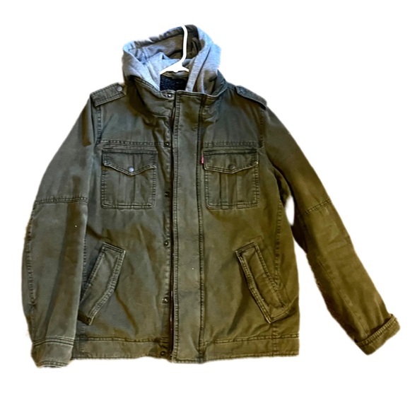 Levi's Other - Levi’s Gren Olive Trucker Jacket